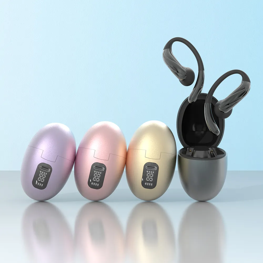 JS660 charging cases in light purple, pink, champagne gold and dark gray